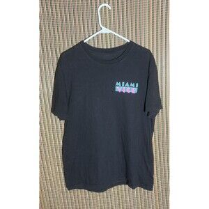 Vintage Miami Vice Graphic T-shirt Retro TV Show Tee Short Sleeve Size Large
